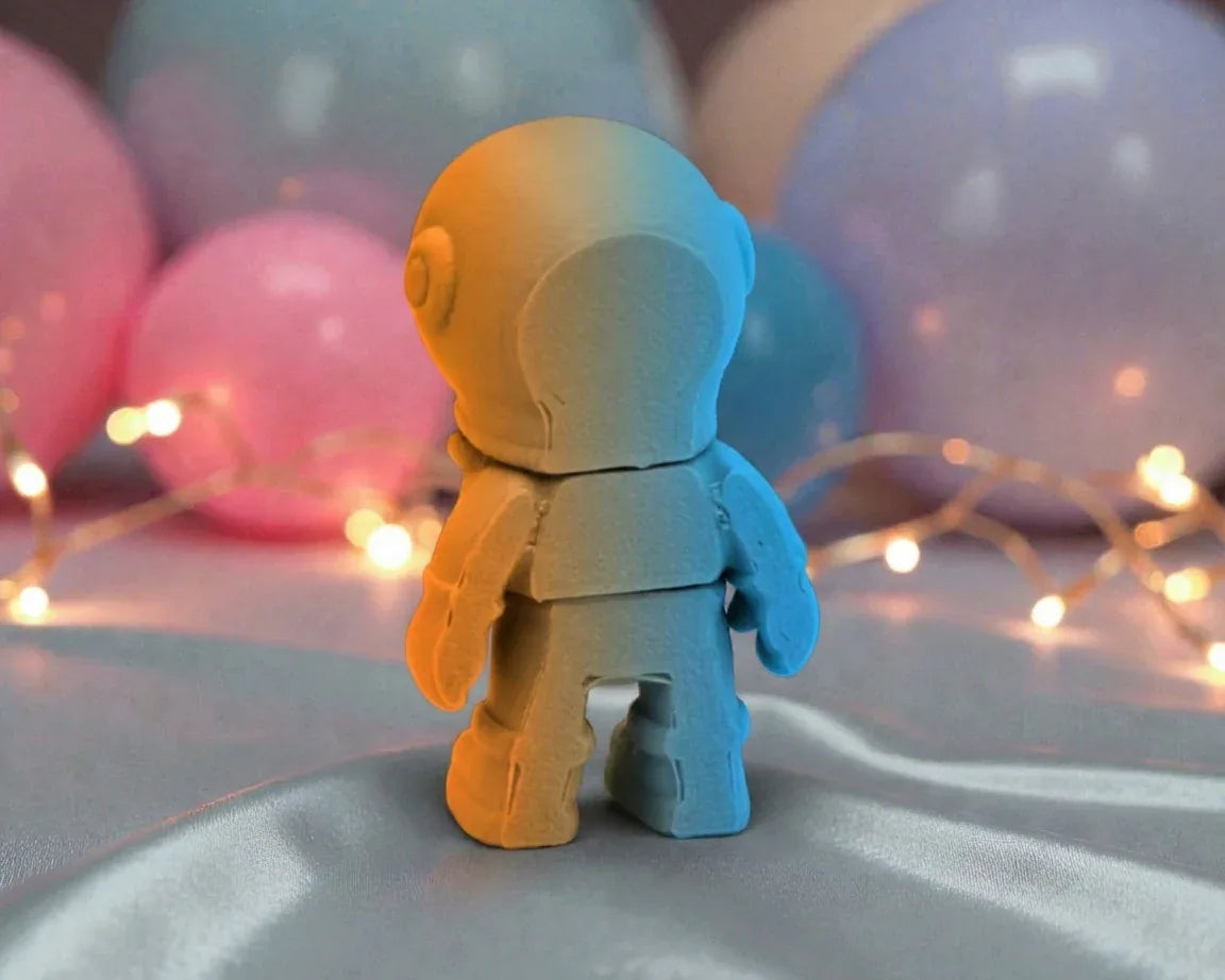 Tiny Astronaut Silk Tropical Sunset - Back