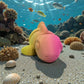 Tiny Baby Shark Silk Pink Yellow - Front