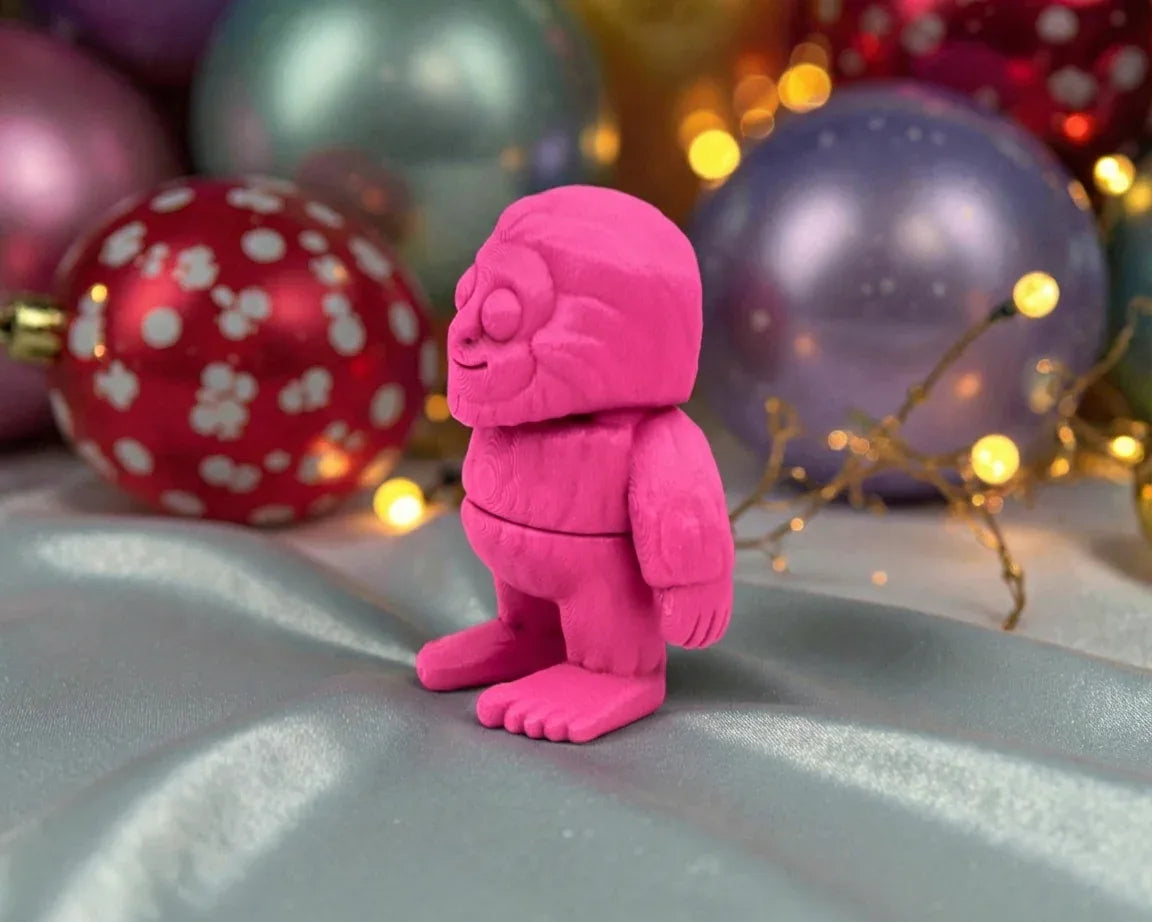 Tiny Bigfoot Silk Pink Yellow - Side