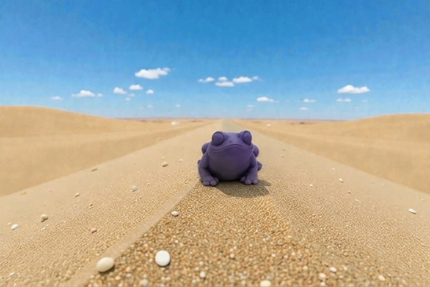 Tiny Butt Frog Silk Midnight Purple - Front