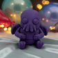 Tiny Cthulu Silk Midnight Purple - Front