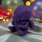Tiny Cthulu Silk Midnight Purple - Side