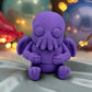 Tiny Cthulu Silk Starling Purple - Front