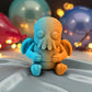 Tiny Cthulu Silk Tropical Sunset - Front