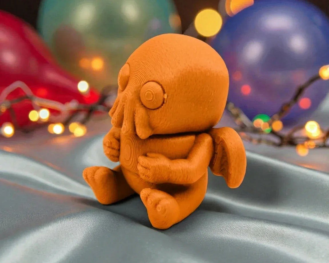 Tiny Cthulu Silk Tropical Sunset - Side