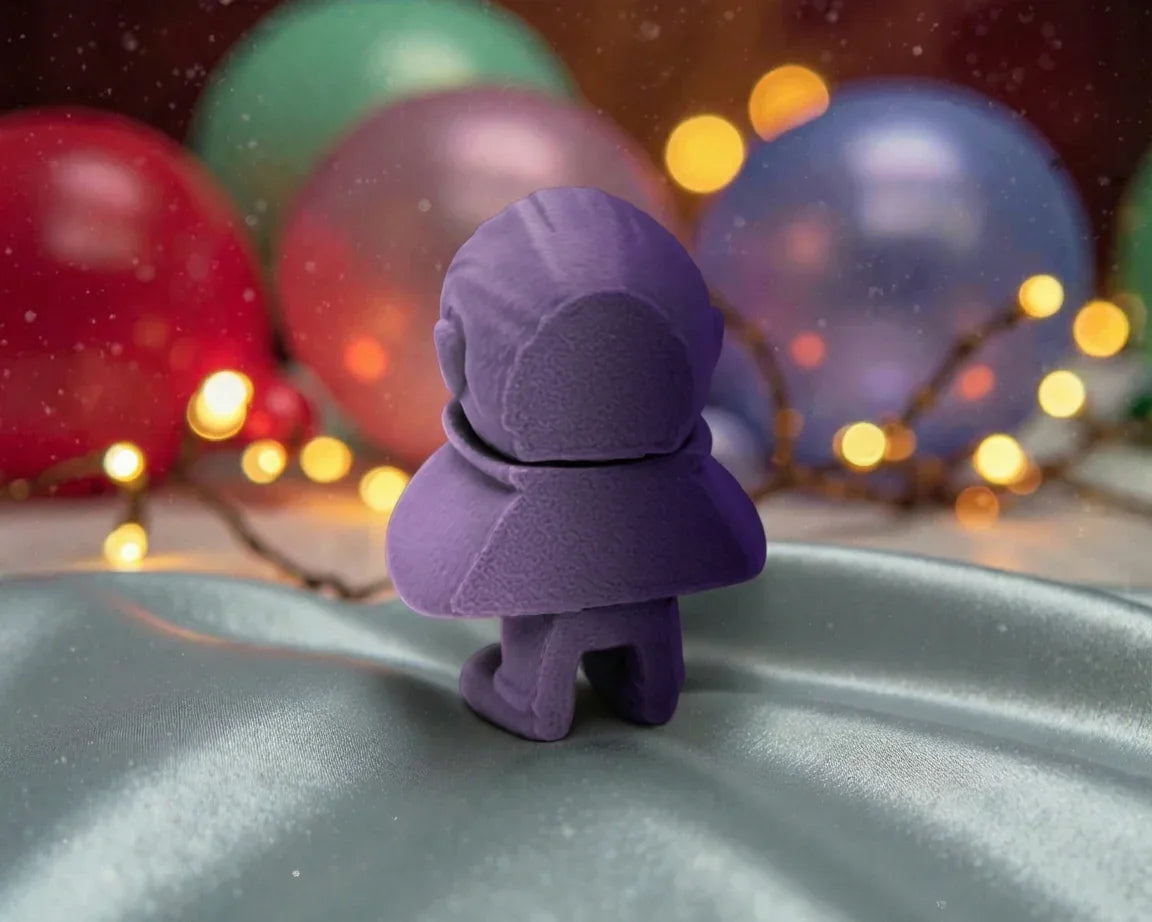 Tiny Dracula Silk Midnight Purple - Back