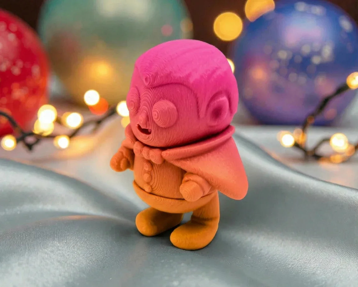 Tiny Dracula Silk Pink Yellow - Side