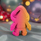 Tiny Gnome Silk Pink Yellow - Back