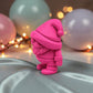 Tiny Gnome Silk Pink Yellow - Side