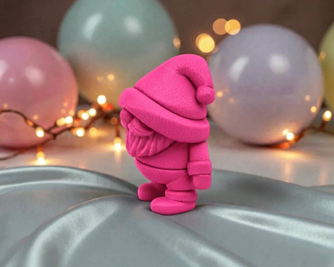 Tiny Gnome Silk Pink Yellow - Side