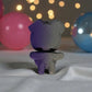 Tiny Halloween Bear Silk Midnight Purple - Back