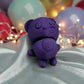 Tiny Halloween Bear Silk Midnight Purple - Front