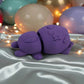 Tiny Halloween Bear Silk Midnight Purple - Side