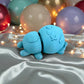 Tiny Halloween Bear Silk Sapphire Forest - Side