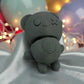 Tiny Halloween Bear Silk Smokey Wine - Front