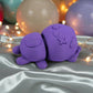 Tiny Halloween Bear Silk Starling Purple - Side