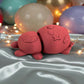 Tiny Halloween Bear Silk Teal Orange Red - Side