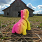 Tiny Horse Silk Pink Yellow - Back