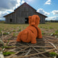Tiny Horse Silk Red Copper - Back