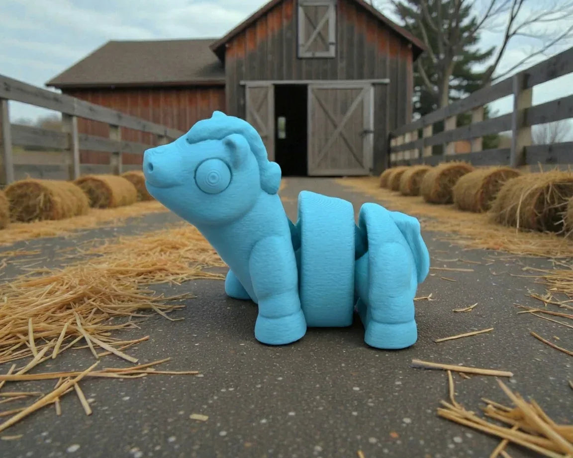 Tiny Horse Silk Sapphire Forest - Side