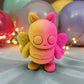 Tiny Mothman Silk Pink Yellow - Front