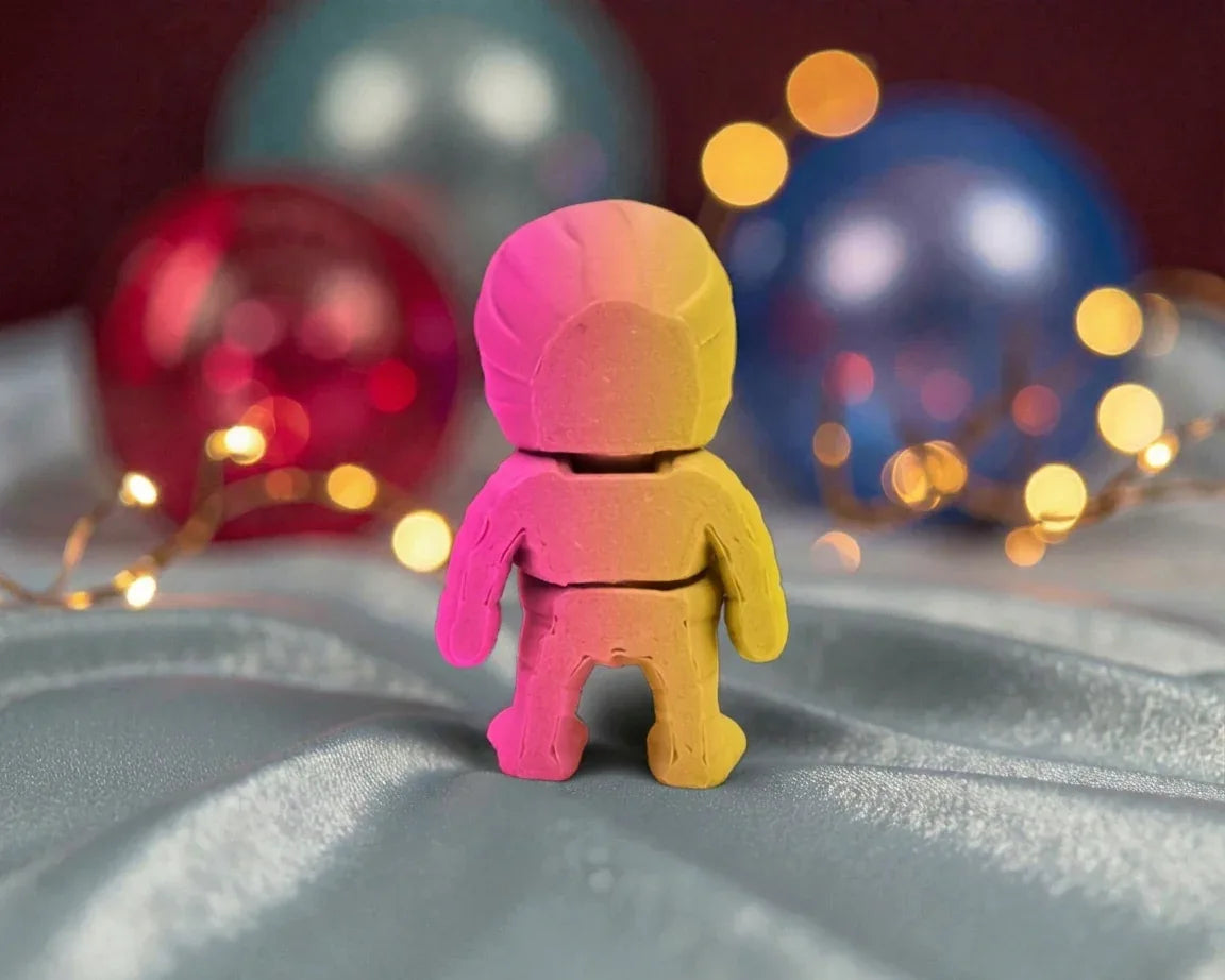 Tiny Mummy Silk Pink Yellow - Back