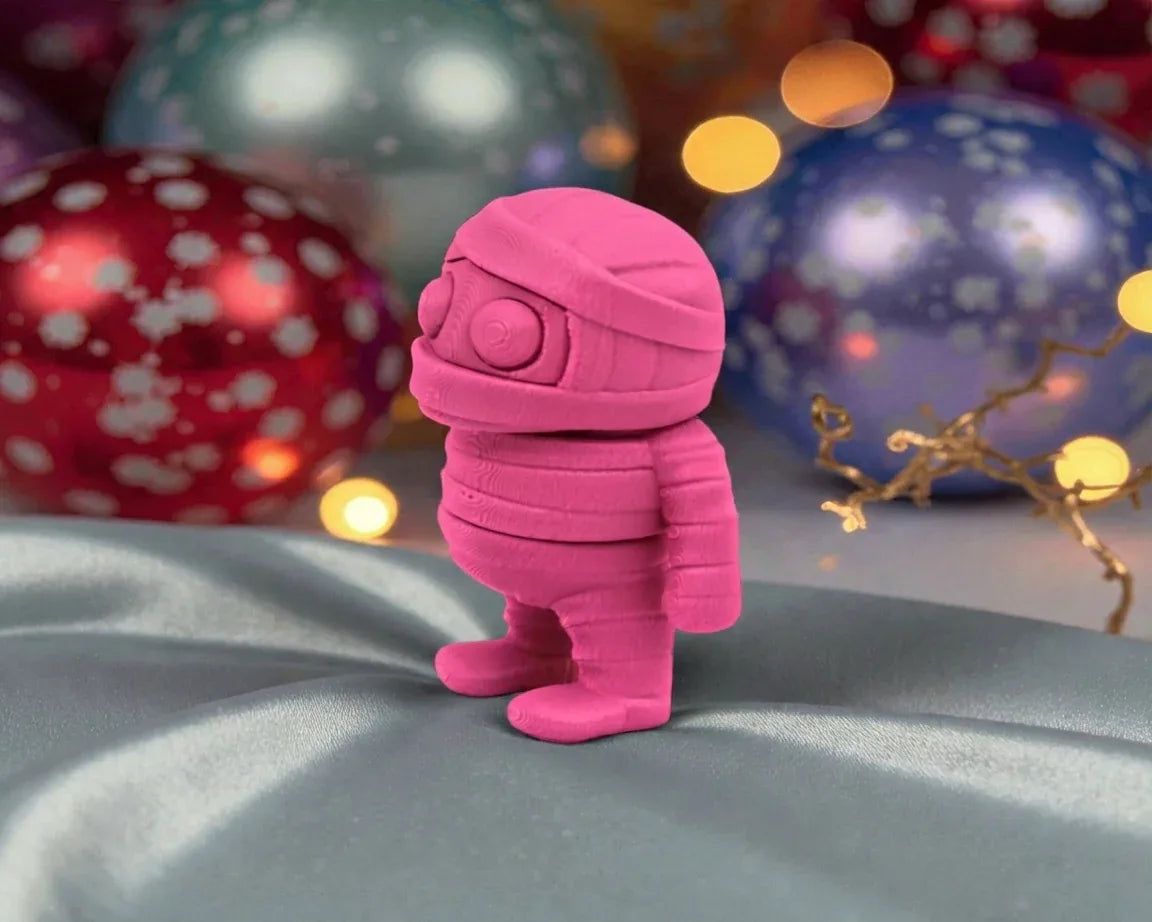 Tiny Mummy Silk Pink Yellow - Side