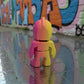 Tiny Robot Silk Pink Yellow - Back