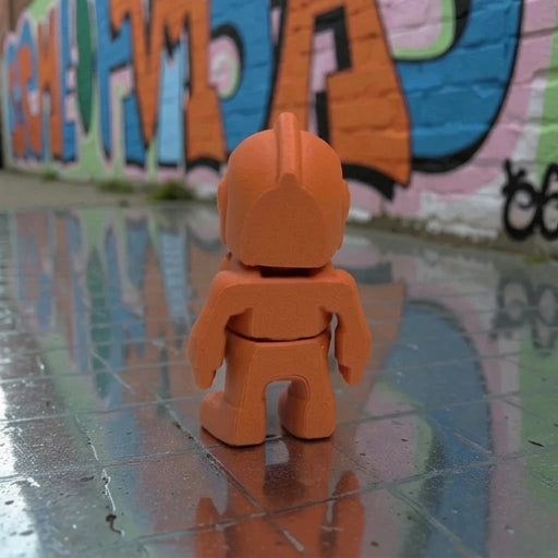 Tiny Robot Silk Red Copper - Back