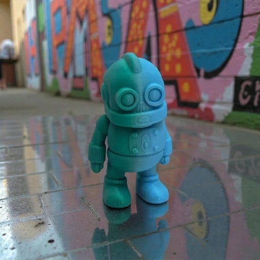 Tiny Robot Silk Sapphire Forest - Front