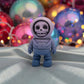 Tiny Skeleton Astronaut Silk Rainbow - Front