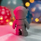 Tiny Skeleton Astronaut Silk Smokey Wine - Back