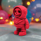 Tiny Skeleton Astronaut Silk Smokey Wine - Side