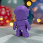 Tiny Skeleton Astronaut Silk Starling Purple - Back