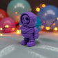 Tiny Skeleton Astronaut Silk Starling Purple - Side